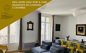 Magnifique Appartement T4 90 M2 très bien situé 2 min Vieux port et Gare St Charles